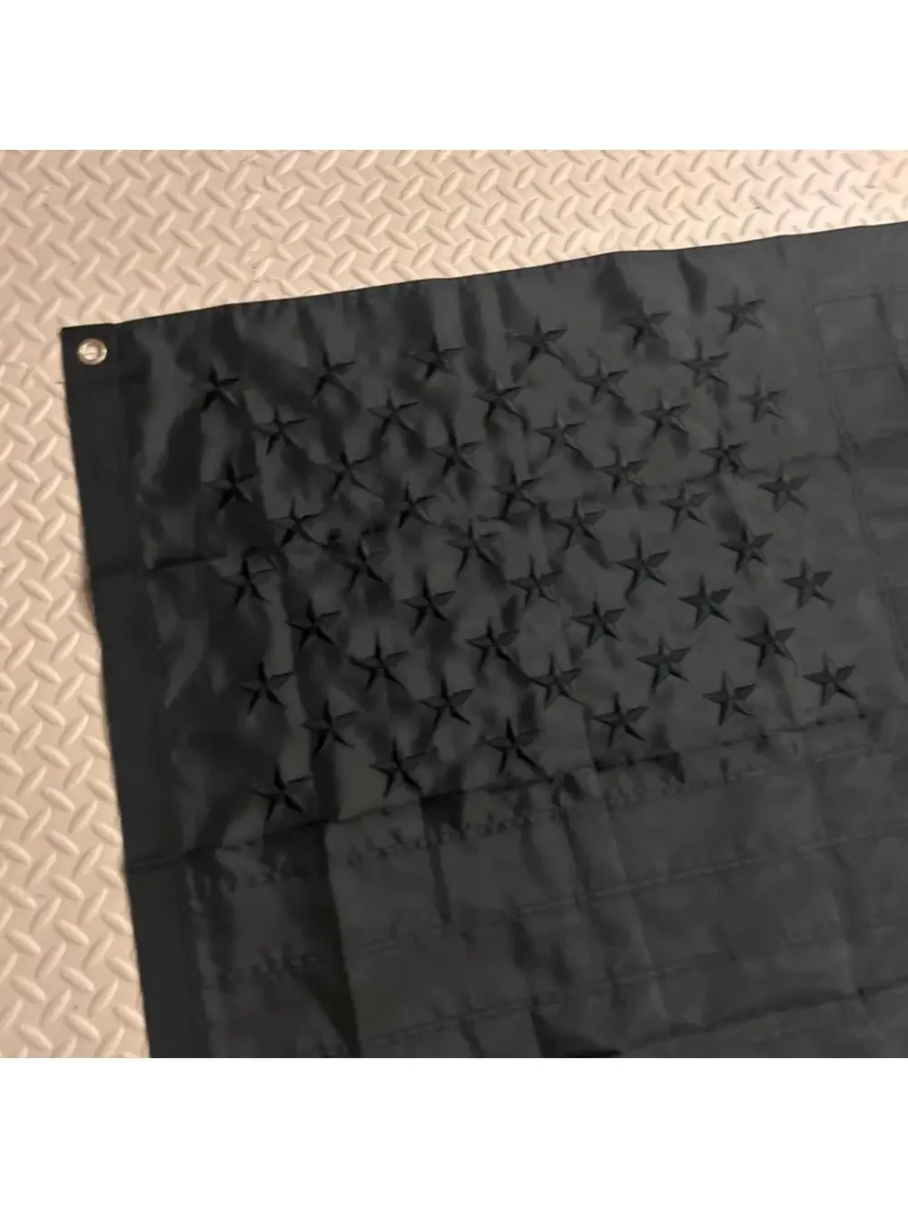 3x5Ft All Black American USA Flag Tactical Decor Blackout